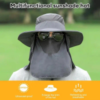 Topi Rimba Matahari Outdoor Hiking Pantai Gunung Berkebun Kebun Mancing Golf Bucket Visor Anti UV UP