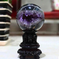 ZSR 904+++++AAA Uruguay natural pocketbook Amethyst hole Purple Crystal Cave cornucopia stone ornaments
