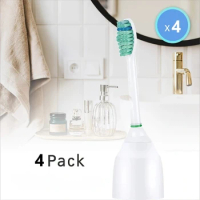 4Pcs Philips Electric Toothbrush Replacement Soft Brush Heads, Compatible with Sonicare HX3, HX6, HX8, HX9 Series