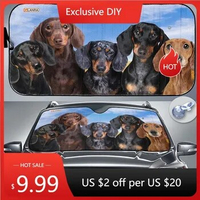 Dachshund Car Sunshade, Dachshund Lover, Dog Windshield Sunshade, Dachshund Car Decor, Gift For Dad, PHT162205F02