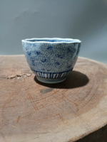 日本回流瓷器古董老青花杯，成化年制青花杯，畫工發色漂亮，全品