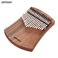 Ammoon 17-Key Thumb Piano Kalimba Camphorwood C Tone พร้อมกระเป๋าดนตรี Scale สติกเกอร์ Finger Protector ดนตรีของขวัญ