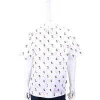 KARL LAGERFELD x Disney 唐老鴨塗鴉白色短袖純棉襯衫(男款)