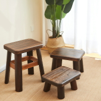 新中式實木小凳 子家用板凳 矮凳 子穿鞋凳 進門凳 客廳餐凳 沙發 擱腳凳日本 全館免運