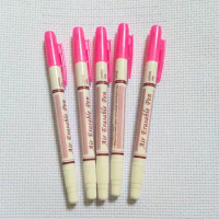 JHG Two Head Pink Fabric Paint Marker With Eraser Air Erasable Marker Pen For Sewing Chalk Pen Clothing Marking Fabric Paint Pen