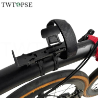TWTOPSE Bicycle Water Bottle Cage Holder For Brompton Birdy Dahon 3SIXTY Folding Bike Frame Handle Post Rack Bracket Accessory
