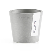 【HOLA】Ecopots 阿姆斯特丹 8cm 環保盆器 白灰色