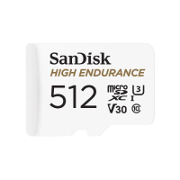 【SanDisk】行車記錄器/監控專用High Endurance microSD 記憶卡 512GB(公司貨)