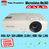 Projector Microvision Ms360 3600 Lumens Technologi Dlp Resolusi Svga Proyektor