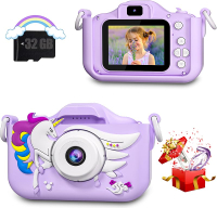 Childrens camera toy is suitable for 3 4 5 6 7 8 9 10 11 12 Year-Old Boy / girl  Childrens Digital C