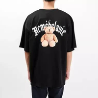 Kaos ADLV GOLD CHAIN BEAR DOLL TEXT WHITE BLACK TSHIRT 100% ORIGINAL Size 2