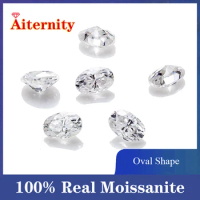 Rare Oval Cut Moissanite Loose Stone 3ct(8*10mm) D Color Lab Grown Super White Certified Ellipse Oval Moissanite gemstone