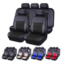 Car Seat Protector Easy To Clean Universal Leather Car Seat Cover Easy To Install Car Seat Cushion Pad For Suvs Van Trucks