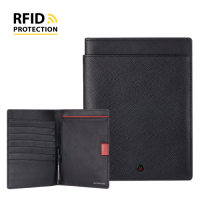 MONDAINE 瑞士國鐵 蘇黎世系列 RFID防盜 6卡雙本護照夾 - 十字紋