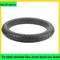 16 inch Solid Rubber Electric Vehicle tire 16x2.125 Non inflation tubeless tyre fits Folding electric bicycle E-bike