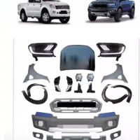 Car Front Bumper surround hood cover Body kit for Ford ranger raptor T6 2012 headlight grille Wheel eyebrow