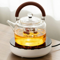 耐熱玻璃提梁茶壺煮茶器大容量蒸茶壺泡茶壺電陶爐專用煮茶爐套裝