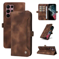 For Coque Samsung Galaxy S23 Ultra 2023 Luxury Cover Leather Magnetic Book Buckle Funda Samsung S23 Plus S 23 Ultra 5G Flip Case