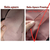 Hijab Bella Square Jahit Neci 50 warna Premium Segi Empat Polycotton Jilbab polos Silk Satin Scraft