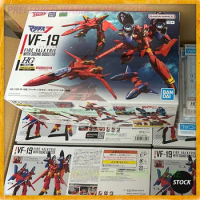 In Stock Original BANDAI FRS VF-19 CUSTOM FIRE VALKYRIE WITH SOUND BOOSTER Assembling Model Toy FIGURE-RISE MACROSS 7