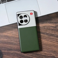 เคสสร้างสรรค์เรียบง่าย เหมาะสำหรับ OnePlus 12, Ace3 และ Ace2Pro ทำจากหนังธรรมดา ทนต่อการตกกระแทกทั้ง