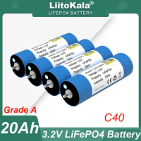 4pcs LiitoKala 3.2V 20Ah battery LiFePO4 46160 phosphate Cell for 4S 12V 24V Motorcycle Car motor ba