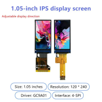 1.05Inchจอแสดงภาพ tftLCDโมดูลหน้าจอ 120 rgb)*240อินเตอร์เฟส spi gc9a01เครื่องขับ 13pin 8pinHDไอพีเอส