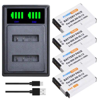 EN-EL12 ENEL12 1400mAh Battery and LED USB Charger for Nikon Coolpix A1000 B600 W300 A900 AW100 AW110 AW120 AW130 S6300 S8100