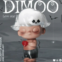 Dimoo Love Skeleton Figure Big Baby Toys Original Figure Cute Doll Kawaii Model Gift