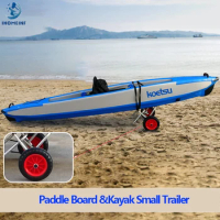 Universal Alloy Canoe Kayak Trailer Rafting Boat Remove Trailer for Lure Paddle Board &amp;Kayak Paddle Board Kayak Trolley