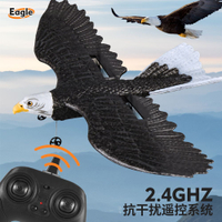 遙控飛機 航空模型 遙控老鷹飛鷹固定翼無人機 兒童玩具 航模電動飛行器可飛仿真白頭鷹