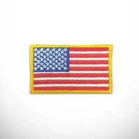Patch Flag of USA Standard Emblem Bordir Bendera Amerika US United States of America Polos