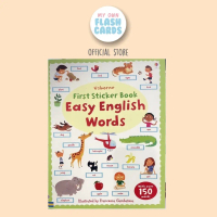 Usborne Easy English Words First Sticker Book - Education ted - Buku Anak Pengetahuan Bahasa Inggri