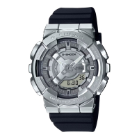 CASIO卡西歐 G-SHOCK金屬風格雙顯錶(GM-S110-1A)