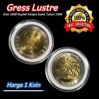 Koleksi Uang Kuno Koin 1000 Rupiah (Kelapa-Sawit) Thn 1996 Gress Lustre Original