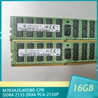 1Pcs For Samsung RAM 16G 16GB DDR4 2133 2RX4 PC4-2133P M393A2G40DB0-CPB Server Memory