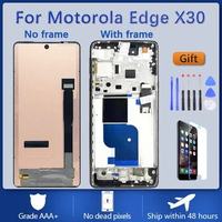 6.7" OLED For Motorola moto Edge X30 LCD Display Touch Screen Digitizer Assembly For Moto Edge X30 2201 LCD Replacment