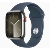 Apple Watch Series 9 LTE版 41mm(不鏽鋼錶殼搭配運動型錶帶)