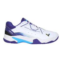 VICTOR 男羽球鞋-4E-訓練 運動 羽毛球 U型楦 勝利 白紫藍綠