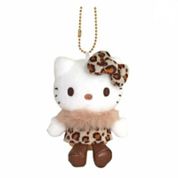 【震撼精品百貨】Hello Kitty 凱蒂貓~日本三麗鷗sanrio KITTY絨毛玩偶吊飾-棕豹紋變裝50週年*19886