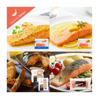 【美威鮭魚】經典系列組合(精選鮭魚菲力 法式香蒜+奶油檸檬+厚切鮭魚下巴排+鮭魚肚條+精選鮭魚菲力5入)