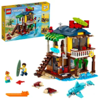 【LEGO 樂高】創意百變系列3合1 衝浪手海灘小屋 31118 燈塔 海灘(31118)
