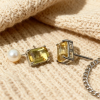 Bông tai đá topaz tự nhiên với thiết kế thanh lịch và tinh tế, phù hợp cho phụ nữ, hoàn hảo để đeo h
