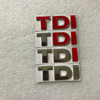 5X New metal TDI Badge Emblem Decal Stickers Logo for Polo Golf Jetta Passat b5 b6 GTI Touran Bora Car styling