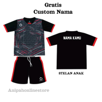 [ Free sablon nama ] baju olahraga anak/Jersey bola anak Cowok Cewek Set Cepat Kering Outdoor Sport 