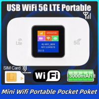 [Malaysia stock] Router WiFi Mifi 5G 4G Portable Mini Hotspot Kad SIM Sesuai untuk Perjalanan Hotel 