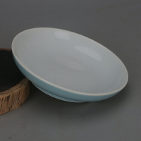 大清御膳房藍釉盤子碟子 仿古瓷器景德鎮高溫瓷器舊貨家居裝飾