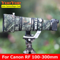 For Canon RF 100-300mm F2.8L IS USM Lens Waterproof Camouflage Coat Rain Cover Sleeve Case Nylon Cloth 100-300 2.8 F2.8 F/2.8 L