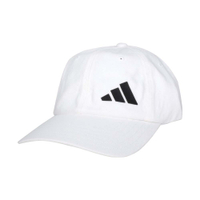 ADIDAS 運動帽-純棉 老帽 防曬 遮陽 運動 帽子 愛迪達 H06789 白黑