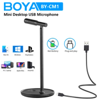 BOYA BY-CM1 Meeting Condenser Desktop USB Microphone Computer PC Microphone for for Windows/Mac Laptop YouTube Skype Streaming